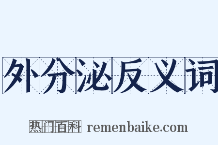 外分泌反义词是什么意思的图片